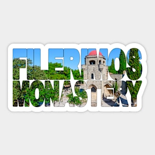 FILERIMOS MONASTERY - Rhodes Greece Sticker